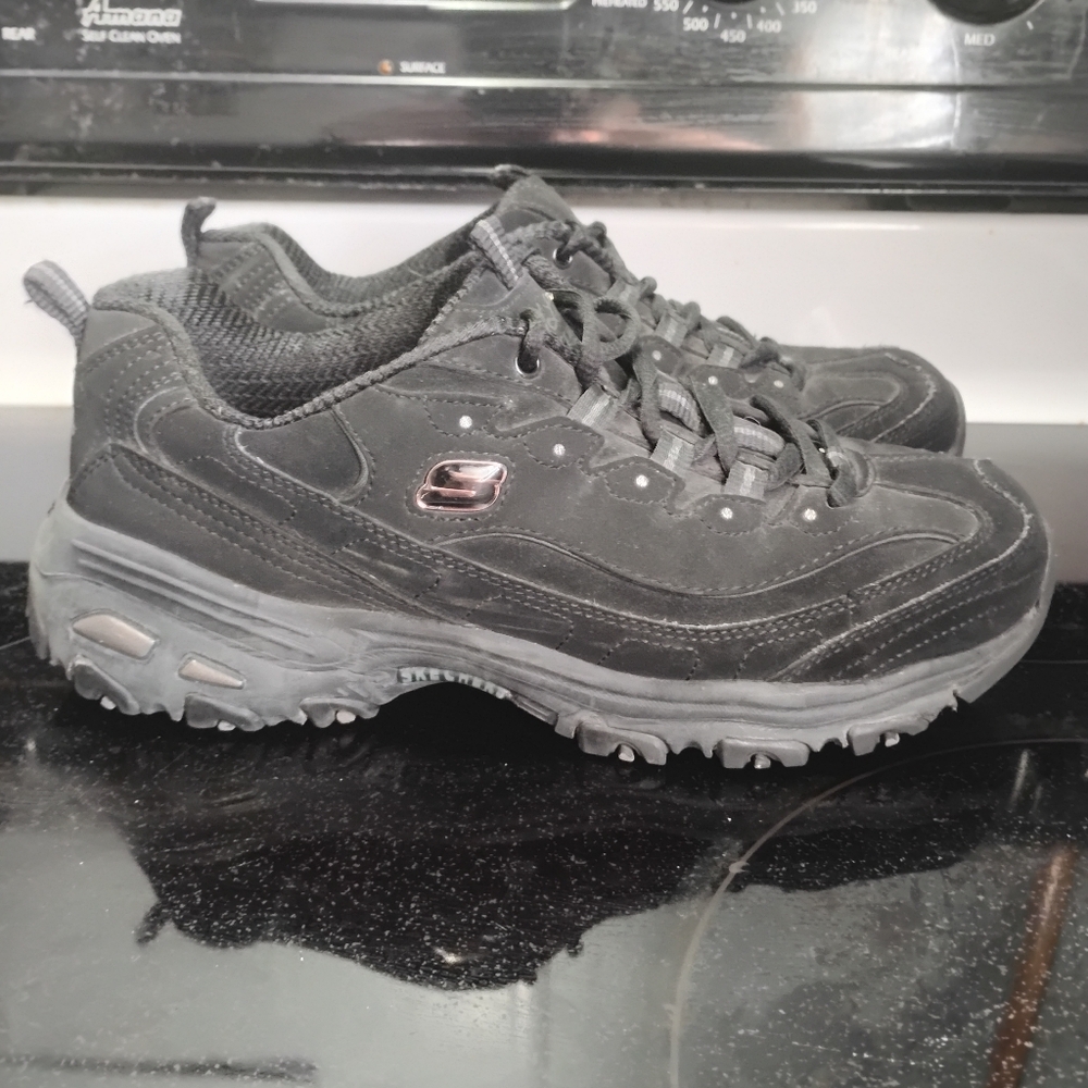 Skechers Black Athletic Shoes